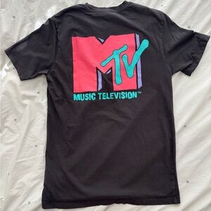 MTV Black Graphic Tee MTV Music Television Logo 80s Music Vintage Like Unisex